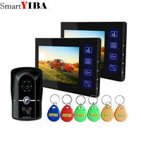 SmartYIBA 2 House intercom system Video Door Phone Door Intercom HD Camera 7\