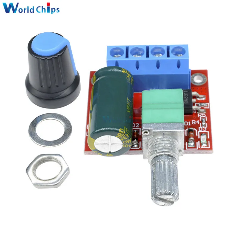 Mini DC-DC 4.5V-35V 5A 90W PWM DC Motor Speed Controller Module Speed Regulator Control Adjust Adjustable Board Switch 12V 24V