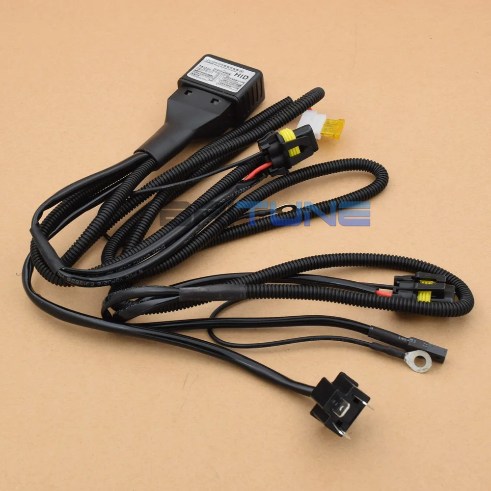 Britune H4 H4-3 9003 Relay Harness For Bi-xenon Projector Lens High Low Controller Cable Wire 12V 35W/55W Car Lights Accessories
