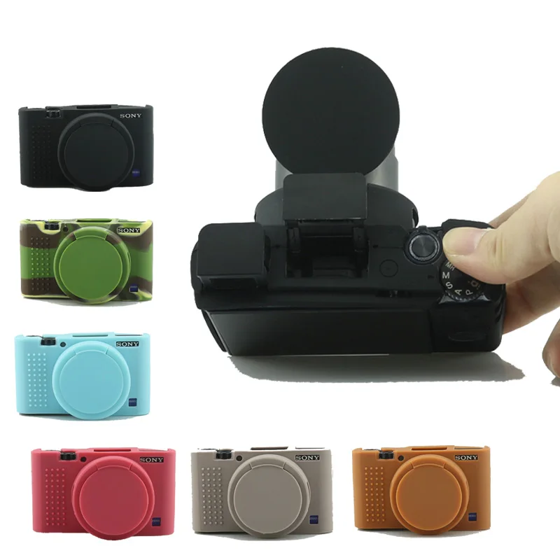 Soft 6 Color Camera Case For Sony RX100 III RX100 IV RX100 V Rubber Protective Body Cover Silicone bag Skin Camera case