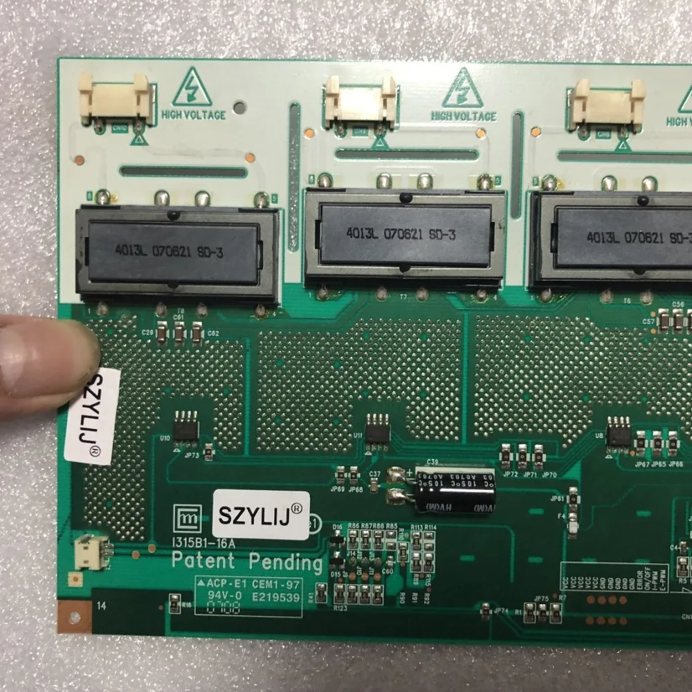 Płyta zasilająca do 1 sztuk/partia 100% oryginalnego I315B1-16A 1315B1-16A płyta wysokociśnieniowa 8 świateł z V315B1-L01 ekranem