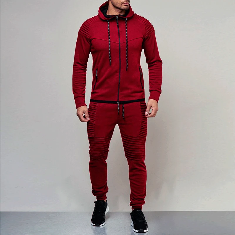 Men Sportswear Hoodies Pants Set Spring Track Suit Clothes Casual Tracksuit Men Sweatshirts Coats Male Joggers Streetwear MY053