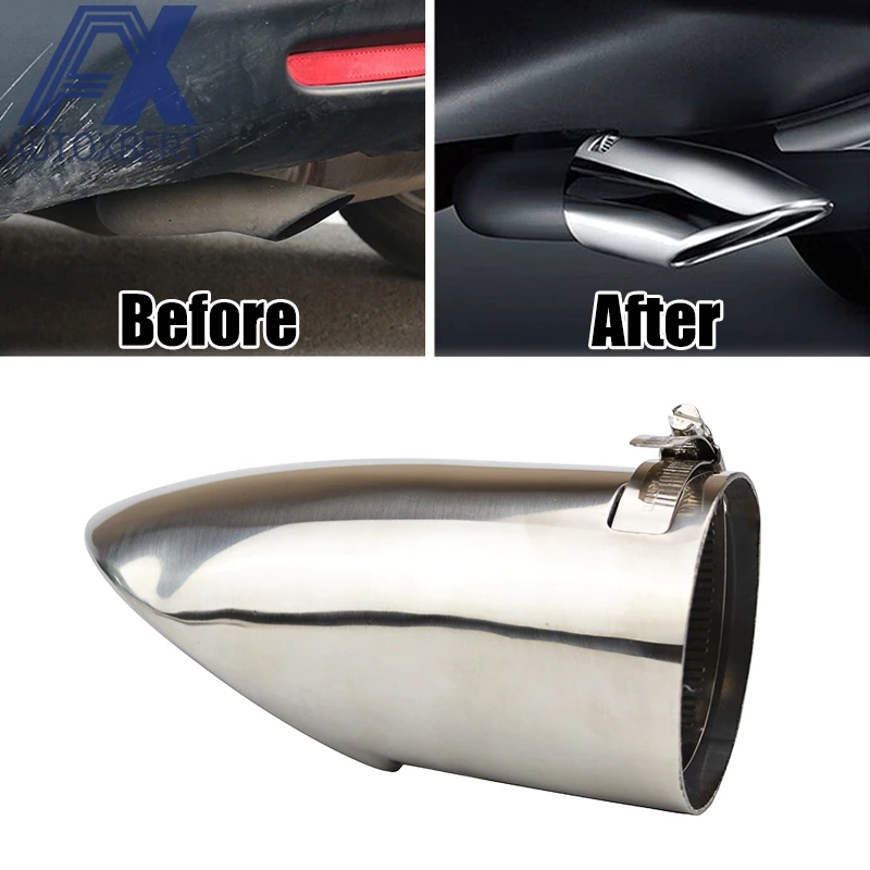 Exhaust Muffler Tip For Nissan Rogue X-Trail T32 2014 - 2016 2017 2018 2019 Rear Tail Pipe End Trim Finisher Protector