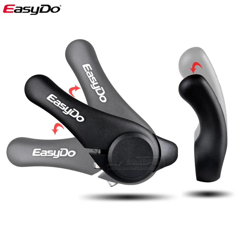 EasyDo Bicycle Bike Components Bar ends MTB Handlebars Rubber Grips & magnesium alloy Handle bar Ergonomic Soft Grips 1020D