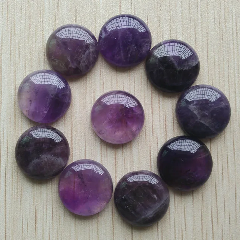 Wholesale 10pcs/lot 2017 new fashion high quality natural stone round Cab cabochon beads for for jewelry accessories 20mm free