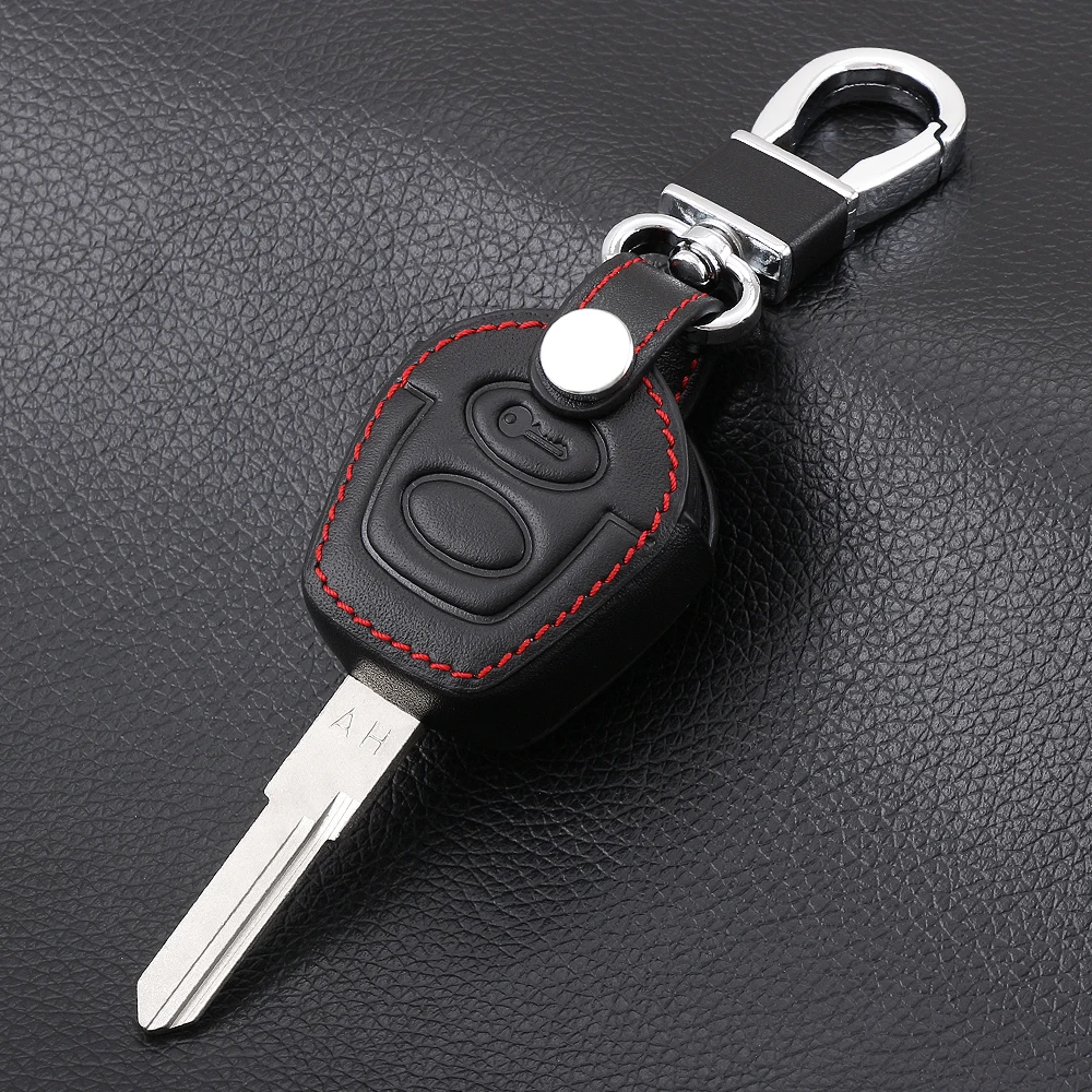 Leather Remote Car Key Cover Case For VW Polo Golf Jetta Sharan For Seat Ibiza Leon Toledo Mii Altea For SKODA FABIA OCTAVIA