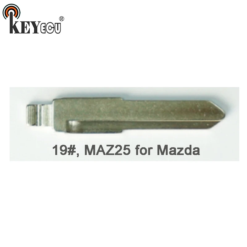 

KEYECU 25x KEYDIY Universal Remotes Flip Key Blade 19#, MAZ25 for Mazda