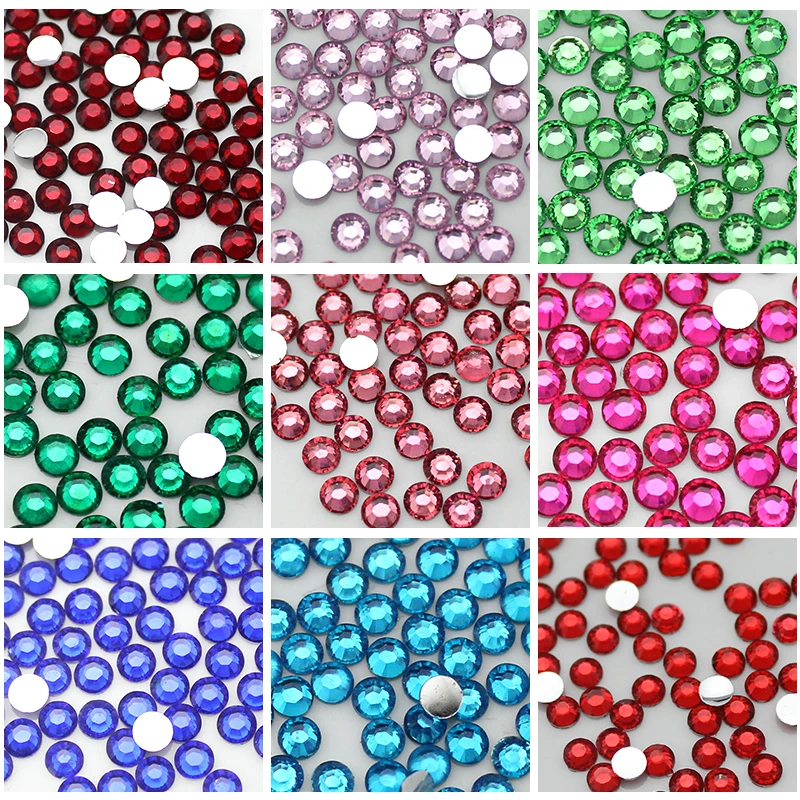 10000pcs/bag 2mm 3mm 4mm Flatback Resin Rhinestones for Nail Art Mobile phone & jewelry Making DIY Diamond painting