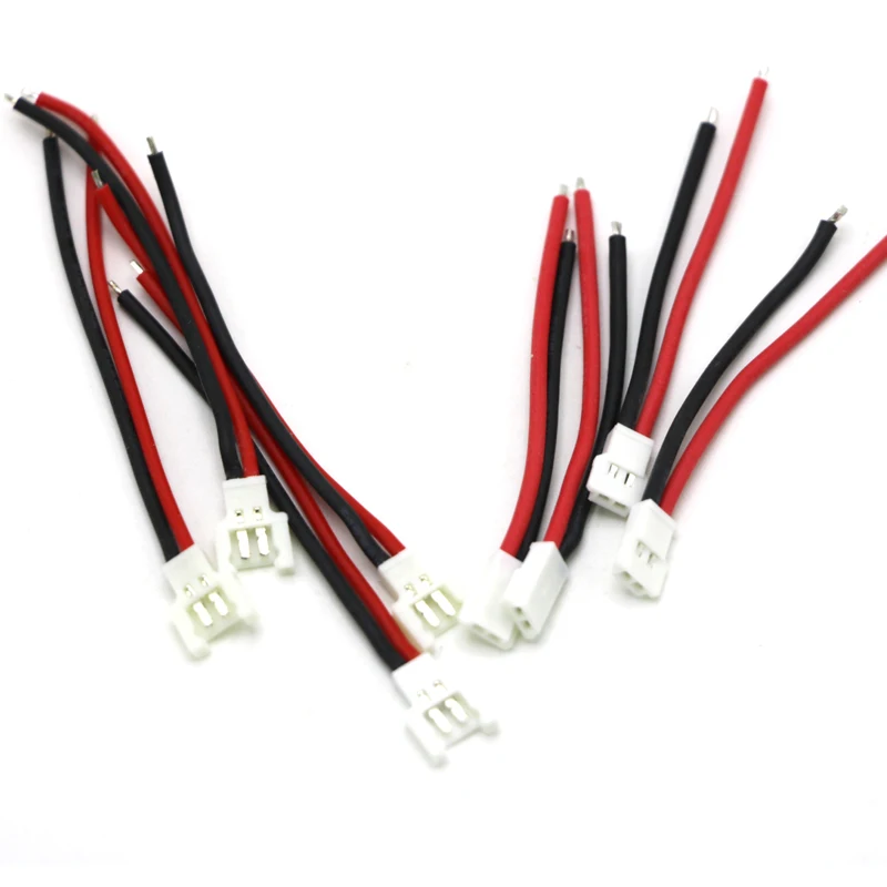 10pcs/lot Battery Cable Male Female For SYMA X5C X5SW Hubsan X4 H107 H107C/D H37 H8 Rc Helicopter (5 Pair)