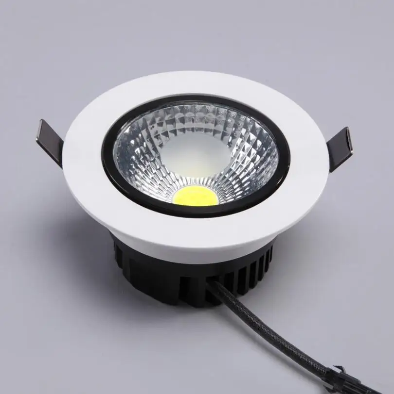 Factory promotion price Super Bright 9W 12W Dimmable LED Spot light Recessed COB led ceiling down lamp110V 220V With LED Driver