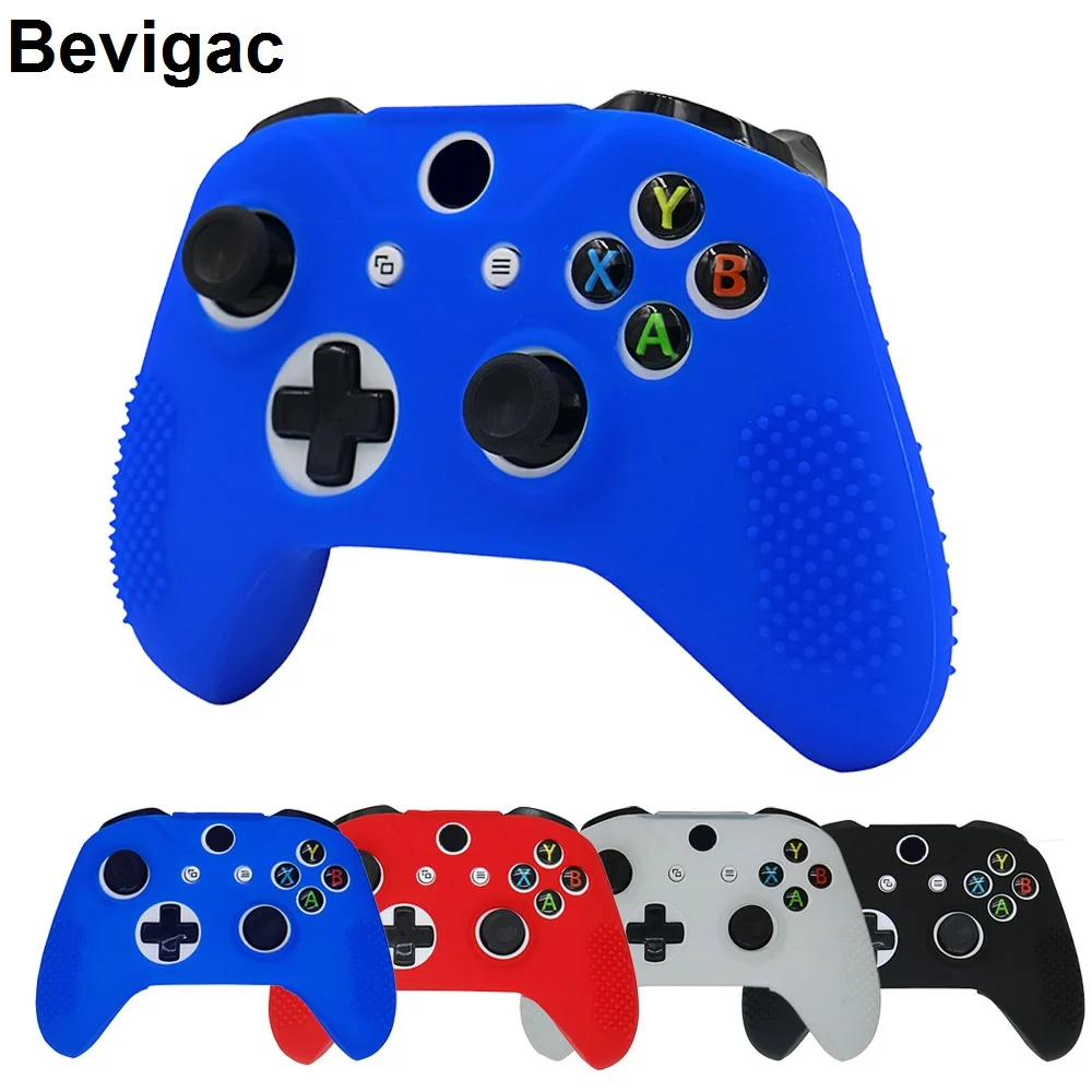 

Bevigac Silicone Protective Joystick Joypad Gamepad Joy Game Pad Case Skin Cover for Microsoft Xbox X Box One Slim Controller