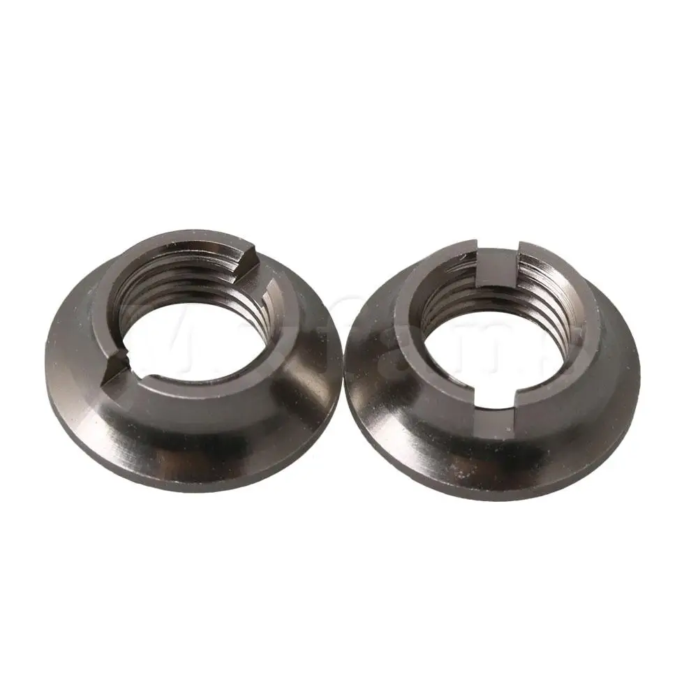 Mxfans RC Titanium Aluminum Alloy Upgrade Parts N10268 Radio Control Switch Nut with Installation Spanner for FUTABA Pack of 8