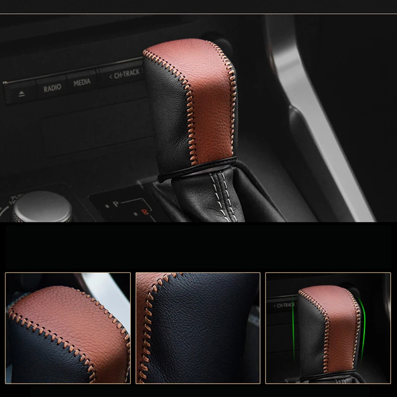 Nappa Leather gear shift knob cover For LEXUS NX car cover on the gear shift knob gearbox knob cover gear stick case ppc