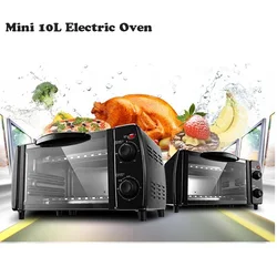 DMWD 10L Mini Electric Oven Multifunctional Baking Oven Pizza Cake Roast Steak Chicken Cake Bread Tart Maker For Household 220V