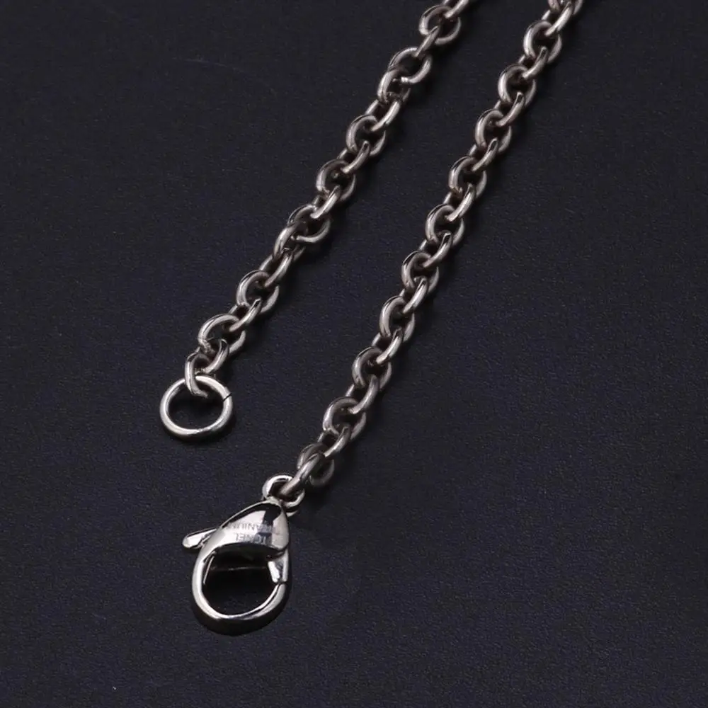 Mens Womens Titanium Rolo Cable Chain Necklace Non Tarnish Light Weight Hypoallergenic Choker 22\
