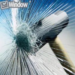 8mil transparent Safety Security Window Film glass protective film clear film foil shatter-proof for windows glass public places