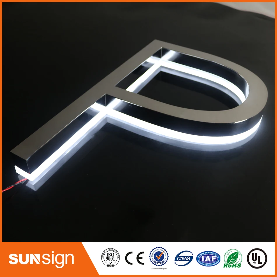 Waterproof LED Painting Acrylic led backlit letter signage