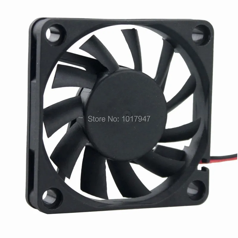 100 sztuk dużo Gdstime 6010 60mm 60*10mm DC 12 V 2Pin Mini mały wentylator chłodzący