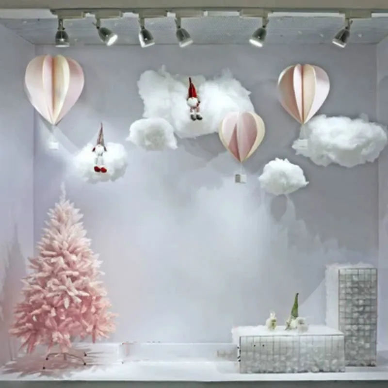 Wedding Props Cotton Cloud Wedding Birthday Party Children\'s Room DIY Decorative Window Layout Simulation White Clouds