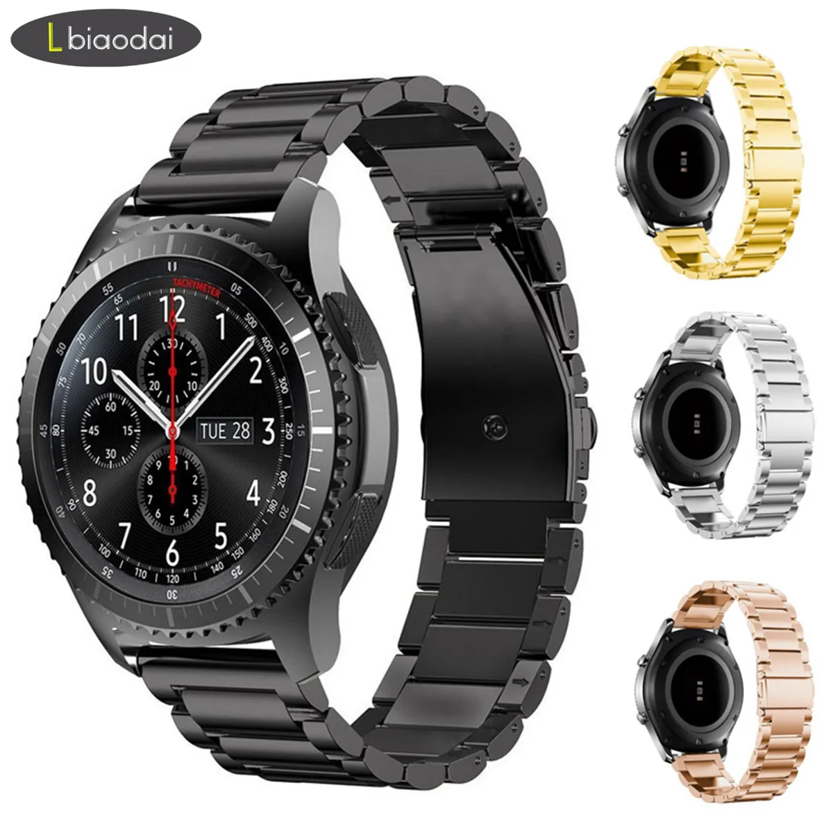 18/20/22mm band for Galaxy watch 46mm/42mm/Active Samsung Gear S3 frontier/S2/Sport Stainless steel Huawei Watch GT strap S 3 46