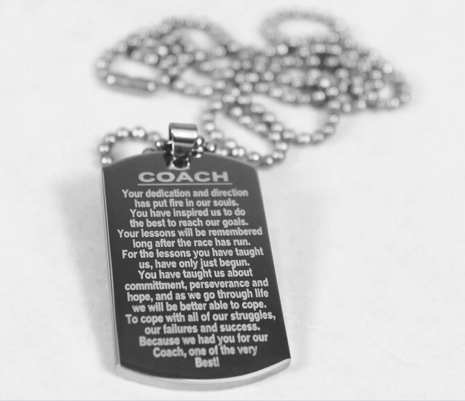 custom dog tag cheap 316L stainless steel Laser engraving dog tag low price custom made carve dog tags with chain