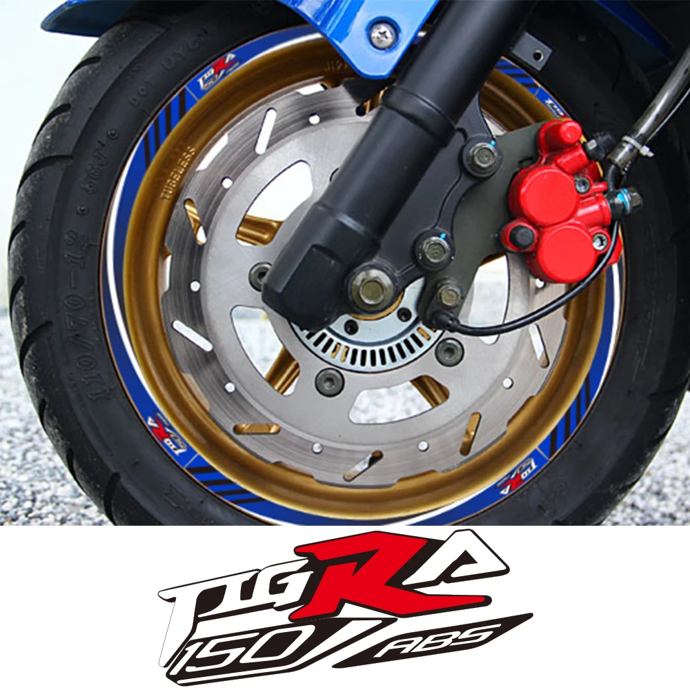 

KODASKIN Motorcycle 2D Wheel Decals Rim Stickers Set for PGO TIGRA 150 ABS