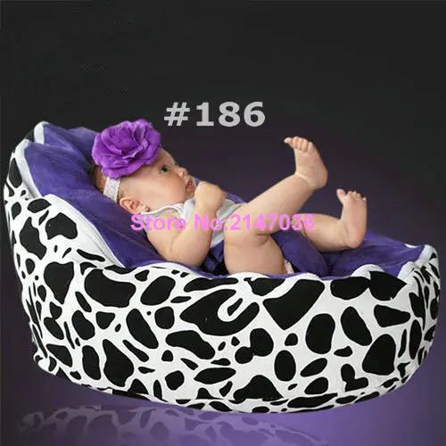 Popular Sprinkles cream seat Polyester Baby Bean Bag for Sleep Baby Bean Bag Chair OEM