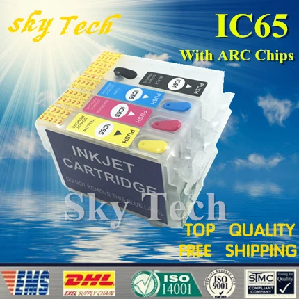 

Пустые многоразовые картриджи, костюм fori IC61 IC65, костюм для Epson PX-673F 1600F 1200, 1700F, с чипами ARC