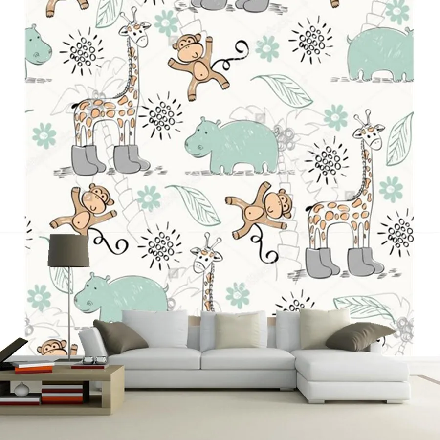 Custom 3D murals,Sweet babies doodle pattern. Babies background,living room sofa TV wall children bedroom wall paper