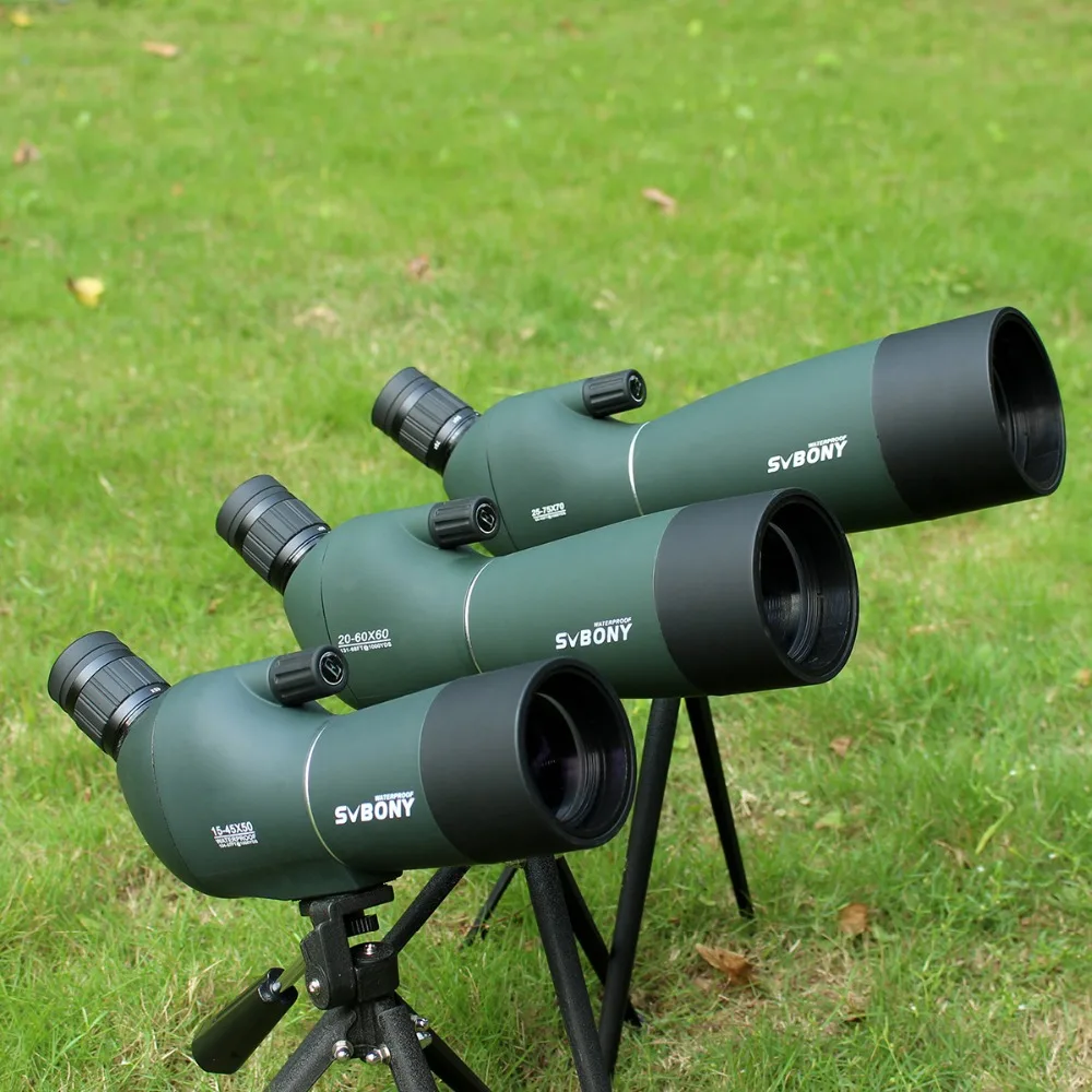 Imagem -02 - Svbony Sv28 50 60 70 Spotting Scope Zoom Telescópio Poderoso Prisma Porro de Longo Alcance à Prova d Água para Tiro Equipamento de Camping