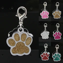 Pet Paw Footprint Keychain Cute Animal Dog Cat Love Tag Pendant  Chain For Women Girls Bag Jewelry Key Hoop