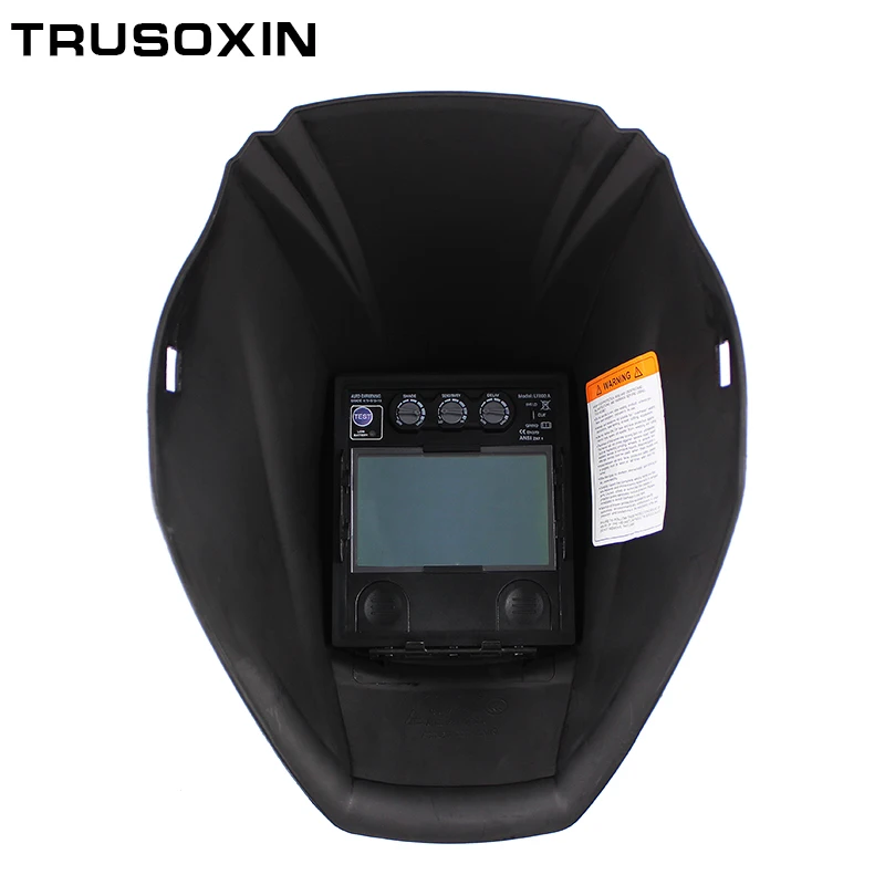 Rechangeable Battery4Arc Sensor Big View Solar Auto Darkening/Shading Grinding/True Color Welding Helmet/Welder Goggles/Mask/Cap