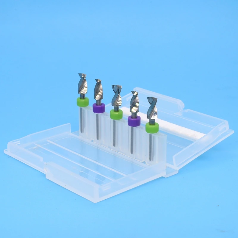 5.1mm 5.2mm 5.3mm 5.4mm 5.7mm 5.8mm 6.0mm  5pcs/set Carbide Dremel PCB Drill Bits Print Circuit Board Mini CNC Drilling Bit Set