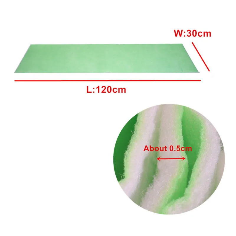 1pcs 2 Layer Fish Tank Filter Sponge Aquarium Water Filter Biochemical Cotton Filter Media For Internal External Filter 120x30cm