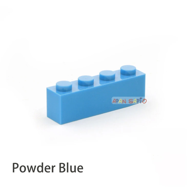 50 stücke DIY Bausteine dicke 1x4 16 Farbe Assemblage Pädagogisches kinder Spielzeug für kinder Größe Kompatibel mit 3010