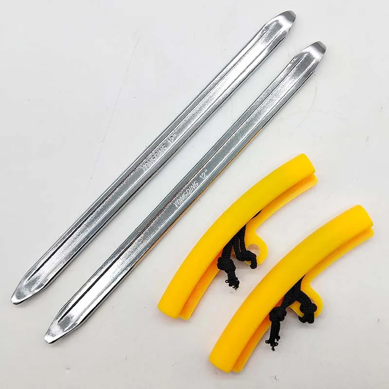 2pcs tire crowbar motorcycle  tire to remove chrome vanadium steel surface polishing and chrome crowbar 2pcs protective sleeve