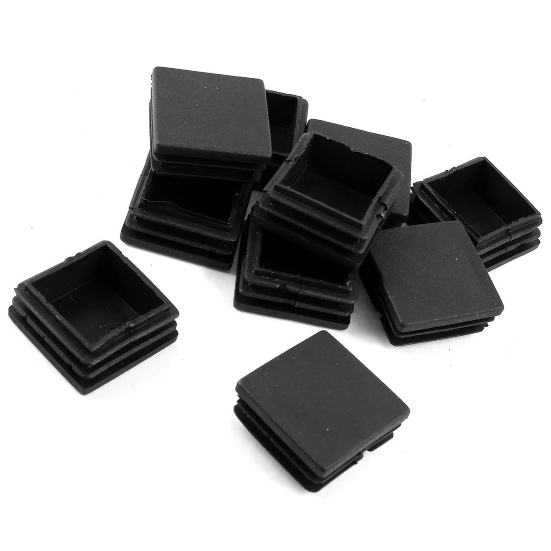 10 Pcs Plastic Square Blanking End Cap Tubing Tube Inserts 38mm x 38mm