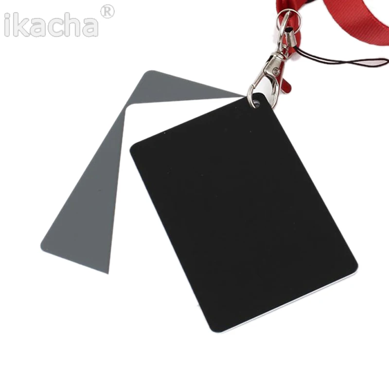 Лидер продаж, камера 3 в 1, карманная цифровая камера, 18% белый, черный, серый, балансировочные карты с шейным ремешком для цифровой фотографии