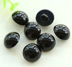 20pcs/lot Size:12-20mm Cute Mushroom Shape Black Button Sewing Buttons for Scrapbooking for Animal Eyes Garment(ss-1482)