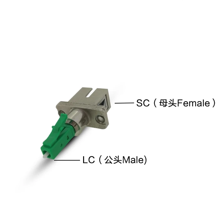 Imagem -03 - Lc-sc-macho para Fêmea Adaptador fm Híbrido Conector de Fibra Óptica Acoplador Ftth Vfl Fornecimento de Fábrica Elink Pcs