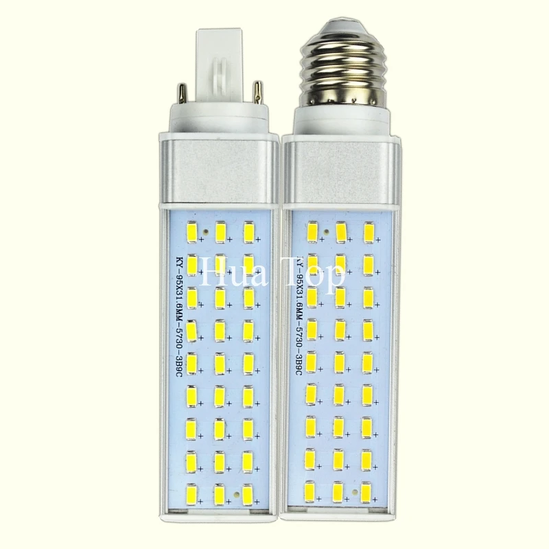 LED Bulbs 8W 10W 12W 15W 18W 30W E27 G24 G23 220V/110V 5730 SMD LED Corn Bulb Lamp Spotlight 180 Degree  Horizontal Plug Light