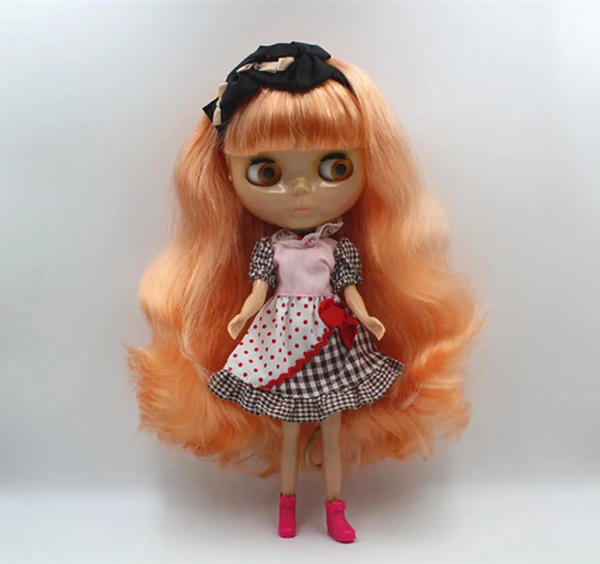 

Free Shipping big discount RBL-397 DIY Nude Blyth doll birthday gift for girl 4colour big eyes doll with beautiful Hair cute toy