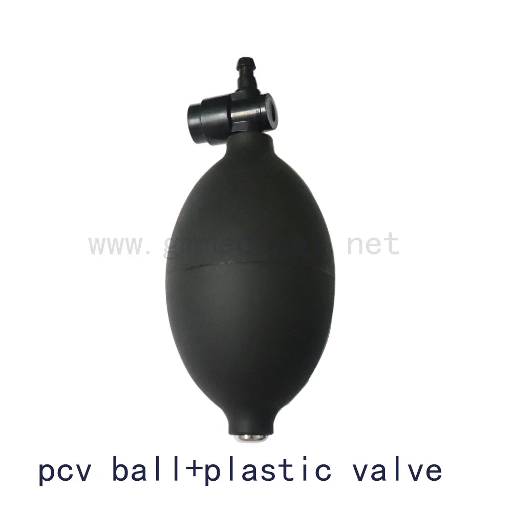 Manual Sphygmomanometer Latex/Pvc ball air inflatable bulb with plastic valve use for blood pressure cuff.