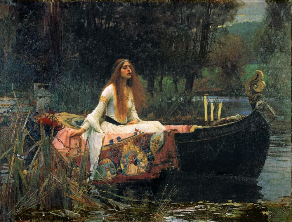 

John William Waterhouse The Lady of Shalott Oil Painting Canvas Painting