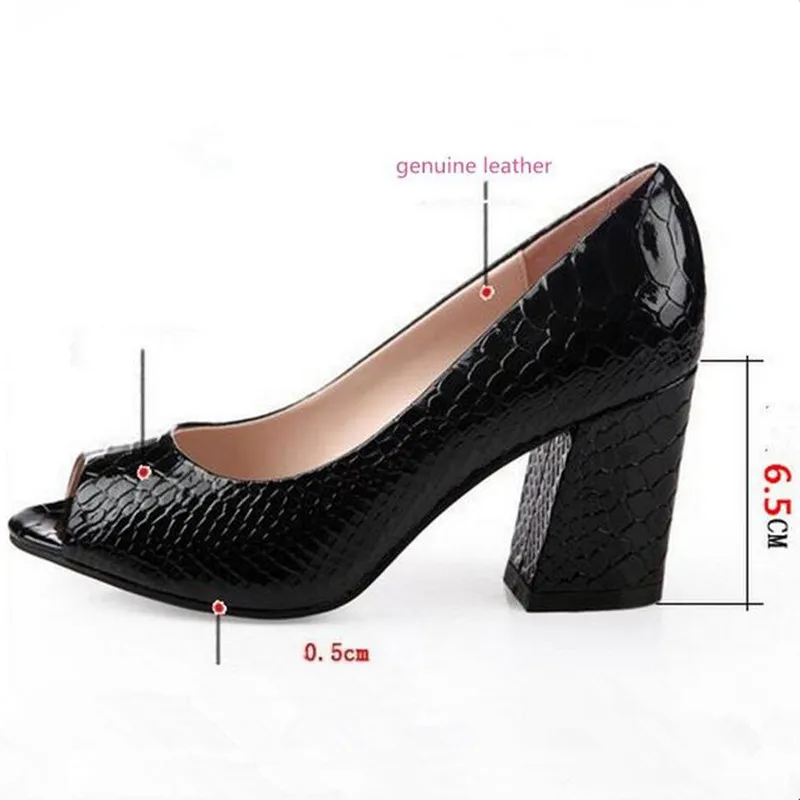 Elegant Comfort Fish Mouth Women High Heel Shoes 2024 Plus Size Women Shoes Fashion Sandal High Heels Patent Leather Shoes Pumps