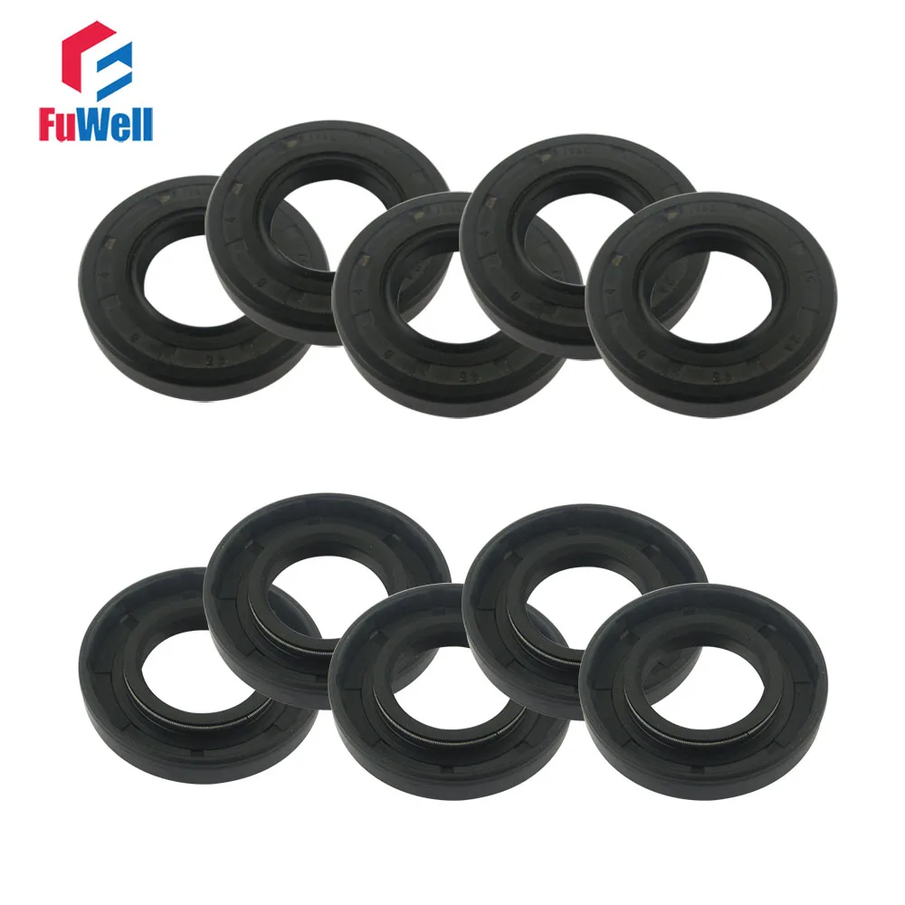 10pcs Skeleton Oil Seal 25x35x7mm /25x35x10/25x37x7/25x38x8/25x40x7/25x45x12mm TC Type NBR Black Radial Shaft Seal Ring Gasket