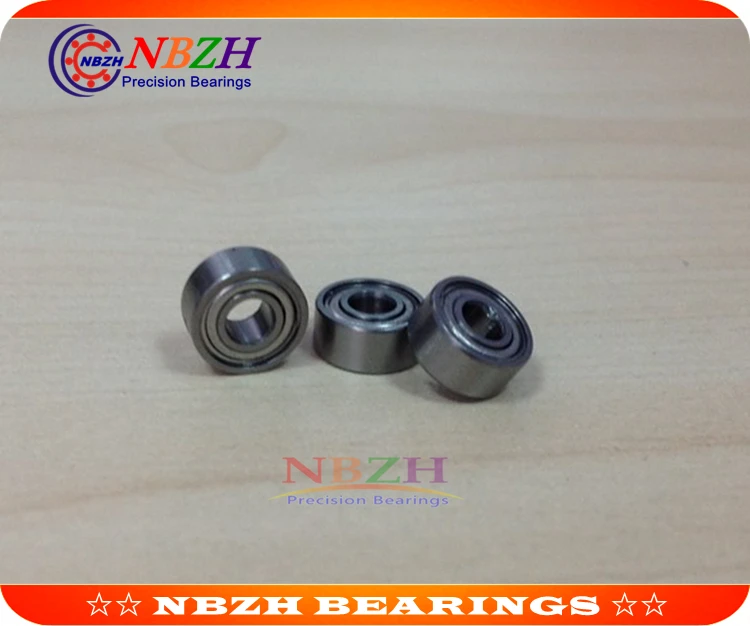 

NBZH bearingR2-6ZZ ABEC-1 (10PCS) 1/8"x3/8"x9/64" Inch Miniature R2-6 ZZ Ball Bearings For RC Models 3.175*9.525*3.571mm