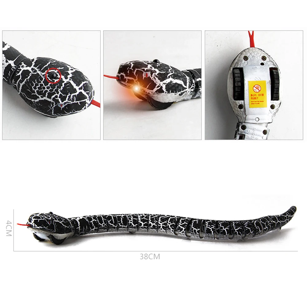 Novelty Rc Snake Naja Cobra Viper Remote Control robot Animal Toy with USB Cable Funny Terrifying Christmas kids Gift