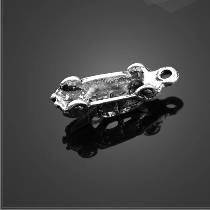 20 PCS/Lot 6.9mm*22mm sharma metal diy handmade accessories antique silver plated vintage car charms