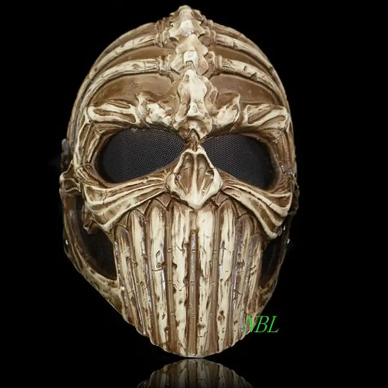 

Horror Realistic Ghost Rider Scary Skeleton Masks Demon Protective Helmet Resin Mask Halloween Masquerade Cosplay Costume Props